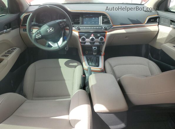 KMHD84LF8KU844960 2019 HYUNDAI ELANTRA Red Вид панелі приладів