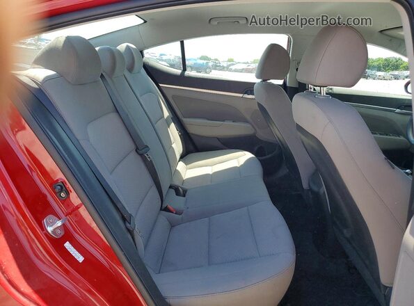 KMHD84LF8LU022290 2020 HYUNDAI ELANTRA Красный Вид задних сидений