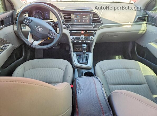 KMHD84LF8LU024685 2020 HYUNDAI ELANTRA Красный Вид панели приборов