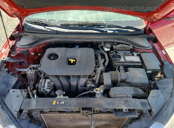 KMHD84LF8LU024685 2020 HYUNDAI ELANTRA Красный Вид задней части салона