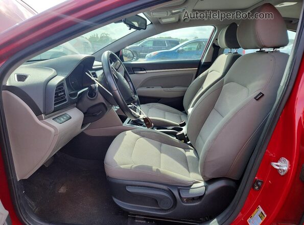 KMHD84LF8LU075121 2020 HYUNDAI ELANTRA Red წინა სალონის ხედი