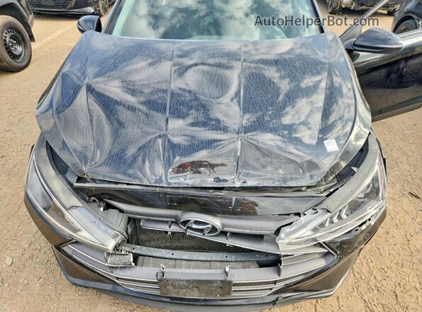 KMHD84LF8LU902244 2020 HYUNDAI ELANTRA Черный Вид задней части салона