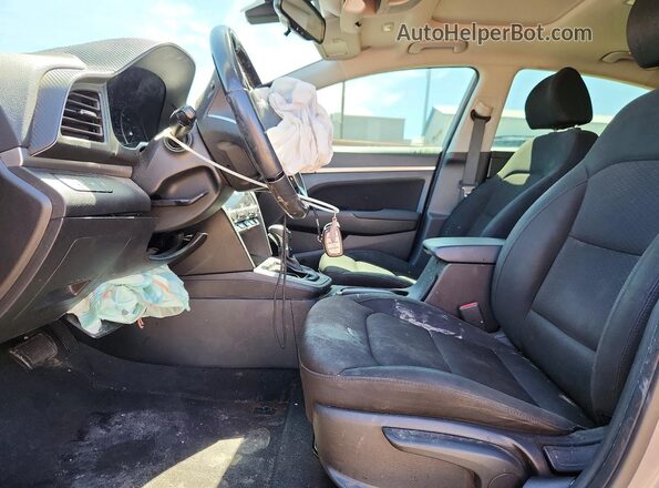 KMHD84LF8LU918265 2020 HYUNDAI ELANTRA Gray წინა სალონის ხედი