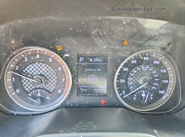 KMHD84LF8LU918265 2020 HYUNDAI ELANTRA Gray ხელსაწყოთა პანელის ხედი