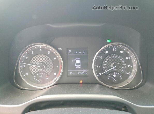 KMHD84LF8LU955946 2020 HYUNDAI ELANTRA Black Սարքավորումների վահանակի տեսք