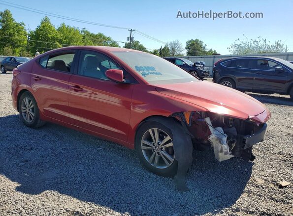 KMHD84LF9HU068329 2017 HYUNDAI ELANTRA Red Delantero derecho