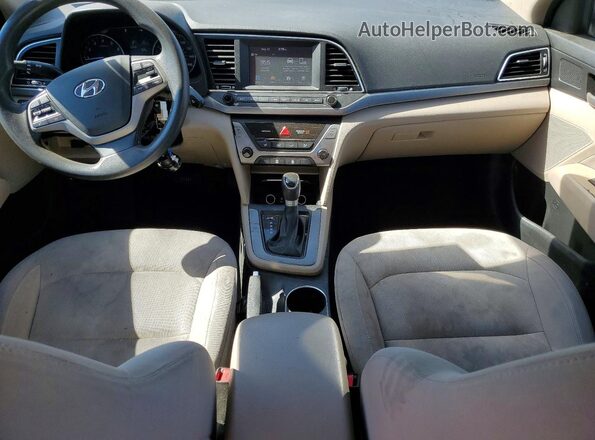 KMHD84LF9HU068329 2017 HYUNDAI ELANTRA Red Vista del salpicadero