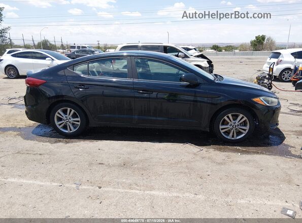 KMHD84LF9HU098351 2017 HYUNDAI ELANTRA Black Rear interior view