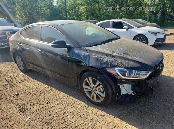 KMHD84LF9HU187563 2017 HYUNDAI ELANTRA Black წინა მარჯვენა