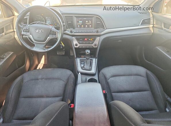 KMHD84LF9HU187563 2017 HYUNDAI ELANTRA Black წინა პანელის ხედი