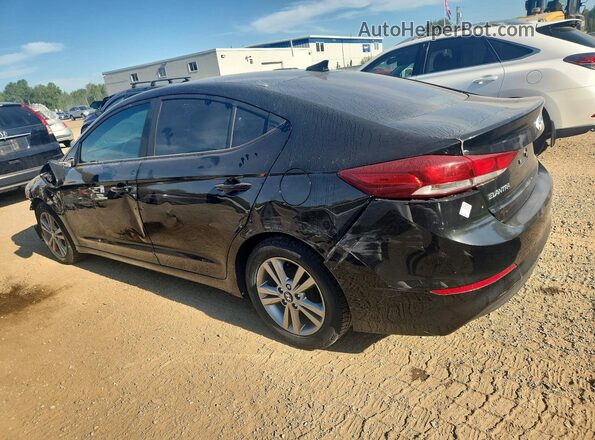 KMHD84LF9HU187563 2017 HYUNDAI ELANTRA Black უკანა მარცხენა
