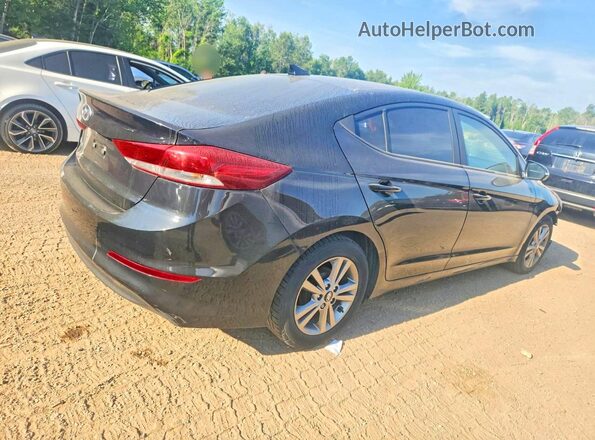 KMHD84LF9HU187563 2017 HYUNDAI ELANTRA Black უკანა მარჯვენა