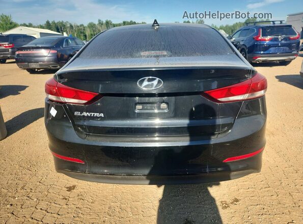 KMHD84LF9HU187563 2017 HYUNDAI ELANTRA Black უკანა ხედი