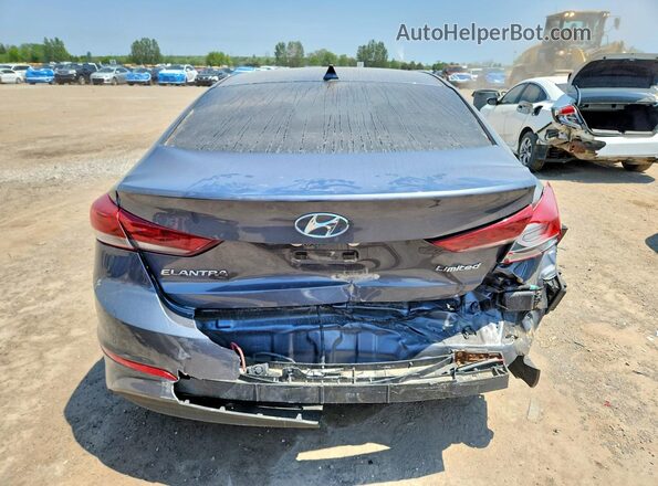 KMHD84LF9HU193251 2017 HYUNDAI ELANTRA Gray Widok z tyłu