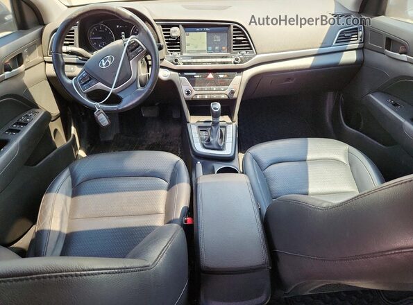 KMHD84LF9HU193251 2017 HYUNDAI ELANTRA Gray Widok deski rozdzielczej