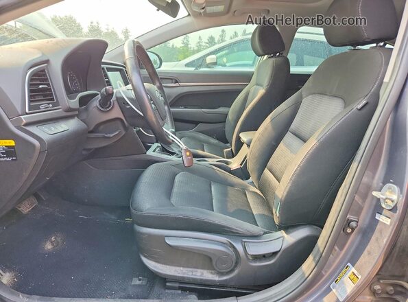 KMHD84LF9HU240603 2017 HYUNDAI ELANTRA Blue Front interior view