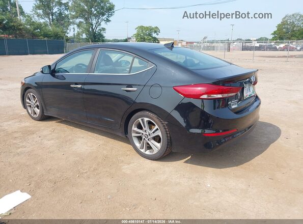 KMHD84LF9HU289770 2017 HYUNDAI ELANTRA Черный Задняя левая четверть