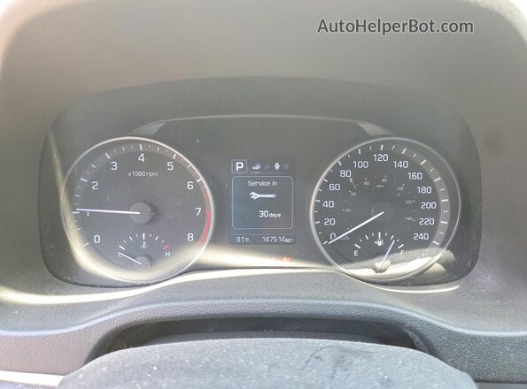 KMHD84LF9HU398245 2017 HYUNDAI ELANTRA White ხელსაწყოთა პანელის ხედი