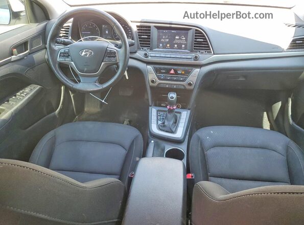 KMHD84LF9HU398245 2017 HYUNDAI ELANTRA White წინა პანელის ხედი