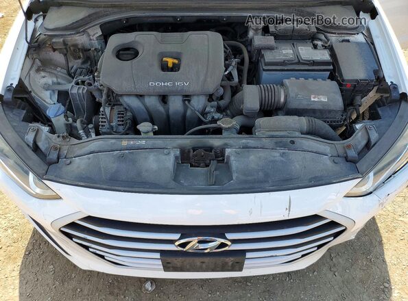 KMHD84LF9HU398245 2017 HYUNDAI ELANTRA White უკანა სალონის ხედი