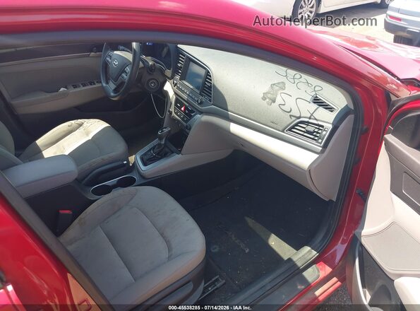 KMHD84LF9HU401631 2017 HYUNDAI ELANTRA Red წინა სალონის ხედი