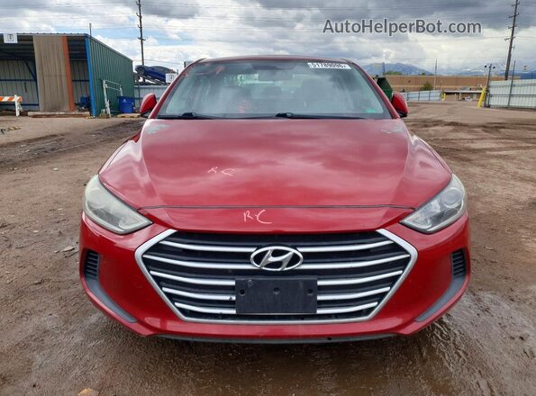 KMHD84LF9HU431311 2017 HYUNDAI ELANTRA Red Widok z przodu