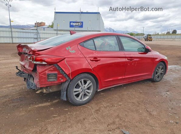 KMHD84LF9HU431311 2017 HYUNDAI ELANTRA Red Tył prawy