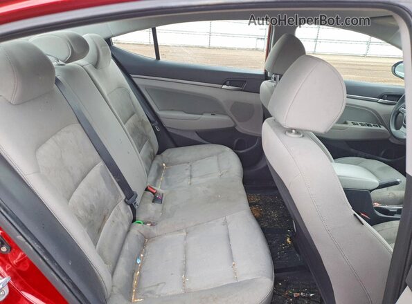 KMHD84LF9HU431311 2017 HYUNDAI ELANTRA Red Widok tylnych siedzeń