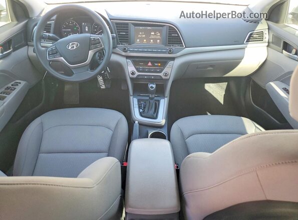 KMHD84LF9JU449510 2018 HYUNDAI ELANTRA Silver Widok deski rozdzielczej