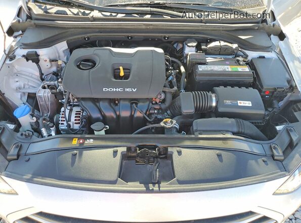 KMHD84LF9JU449510 2018 HYUNDAI ELANTRA Silver Widok wnętrza z tyłu