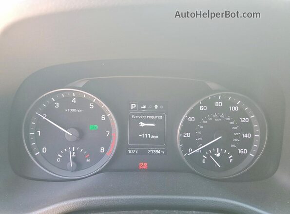 KMHD84LF9JU449510 2018 HYUNDAI ELANTRA Silver Widok zestawu wskaźników