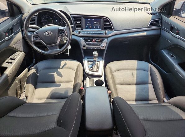 KMHD84LF9JU461088 2018 HYUNDAI ELANTRA White Vista del salpicadero