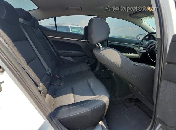 KMHD84LF9JU461088 2018 HYUNDAI ELANTRA White Vista de los asientos traseros