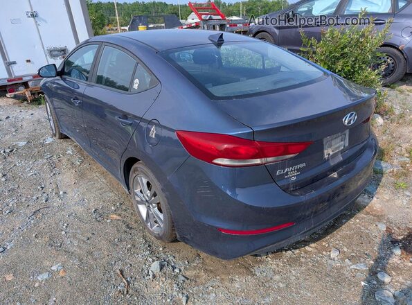 KMHD84LF9JU498061 2018 HYUNDAI ELANTRA Blue Rear left