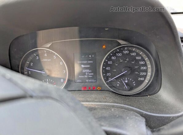KMHD84LF9JU498061 2018 HYUNDAI ELANTRA Blue Instrument cluster view