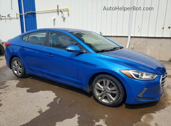 KMHD84LF9JU578962 2018 HYUNDAI ELANTRA Blue Առջևի աջ
