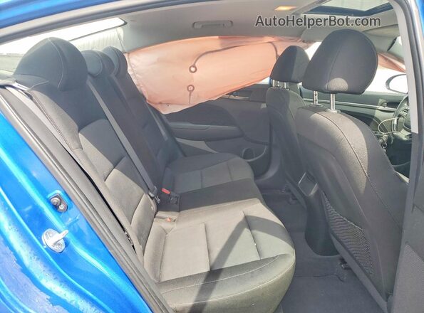KMHD84LF9JU578962 2018 HYUNDAI ELANTRA Blue Հետևի նստատեղերի տեսք