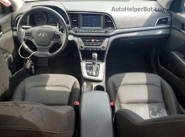 KMHD84LF9JU578962 2018 HYUNDAI ELANTRA Blue Առջևի վահանակի տեսք