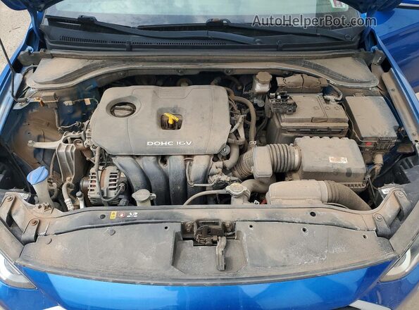 KMHD84LF9JU578962 2018 HYUNDAI ELANTRA Blue Սալոնի հետևի տեսք