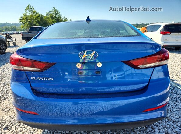 KMHD84LF9JU616190 2018 HYUNDAI ELANTRA Blue Rear view