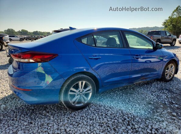 KMHD84LF9JU616190 2018 HYUNDAI ELANTRA Blue Rear right