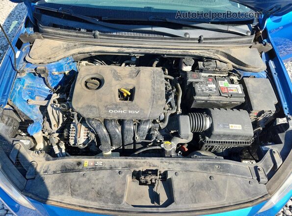 KMHD84LF9JU616190 2018 HYUNDAI ELANTRA Blue Rear interior view