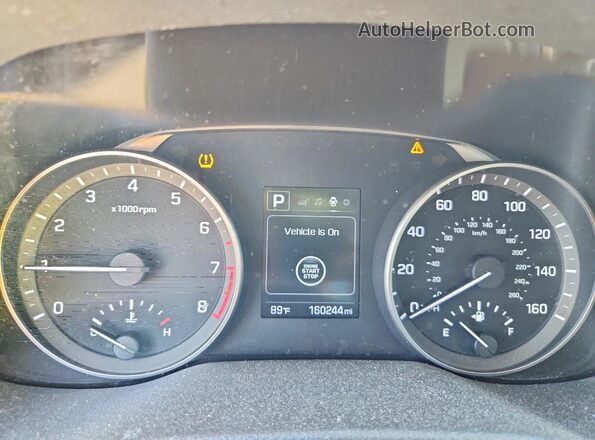 KMHD84LF9JU616190 2018 HYUNDAI ELANTRA Blue Instrument cluster view