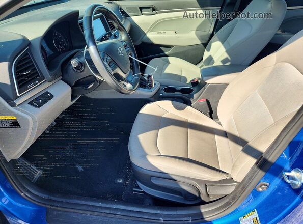 KMHD84LF9JU616190 2018 HYUNDAI ELANTRA Blue Front interior view