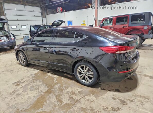 KMHD84LF9JU620756 2018 HYUNDAI ELANTRA Black Задня ліва чверть