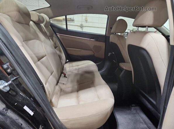 KMHD84LF9JU620756 2018 HYUNDAI ELANTRA Black Вид задніх сидінь