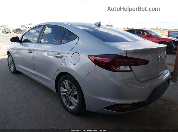 KMHD84LF9KU767046 2019 HYUNDAI ELANTRA Silver Trasero izquierdo