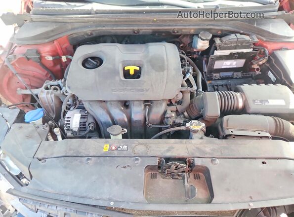 KMHD84LF9KU841811 2019 HYUNDAI ELANTRA Red უკანა სალონის ხედი