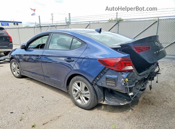 KMHD84LF9KU867308 2019 HYUNDAI ELANTRA Blue Задня ліва чверть