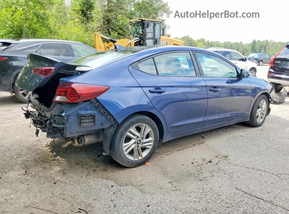 KMHD84LF9KU867308 2019 HYUNDAI ELANTRA Blue Задня права чверть